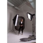 Lastolite Urban Collapsible Background 1.5x2.1m Painted White/Industrl Grey Brick - Image 7