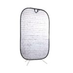 Lastolite Urban Collapsible Background 1.5x2.1m Painted White/Industrl Grey Brick - Image 3