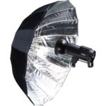 Jinbei Deep Focus Umbrella, Ασημί/Μαύρη, 105cm - Image 2