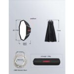 Jinbei ΚΕ 150 Quickly Open Octabox με κυψέλη - Image 9