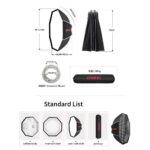 Jinbei ΚΕ 120 Quickly Open Octabox με κυψέλη - Image 8